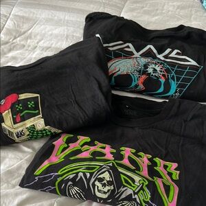 Vans Black Short Sleeve Graphic Tees